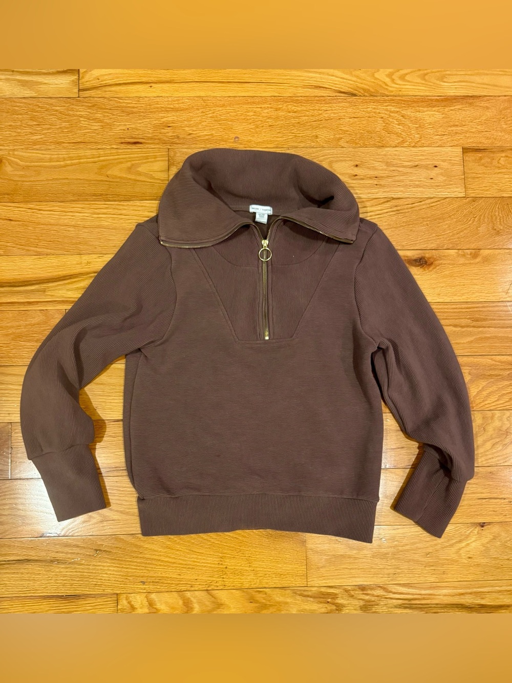 Women's Chocolate Brown Half-Zip Pullover